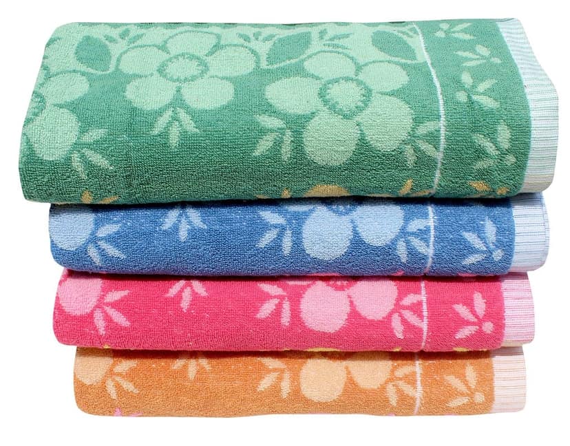 Mandhania Paradise Flora Premium Cotton Exotic Large Bath Towel 450 GSM (75x150cm) Pack of 4 view 2