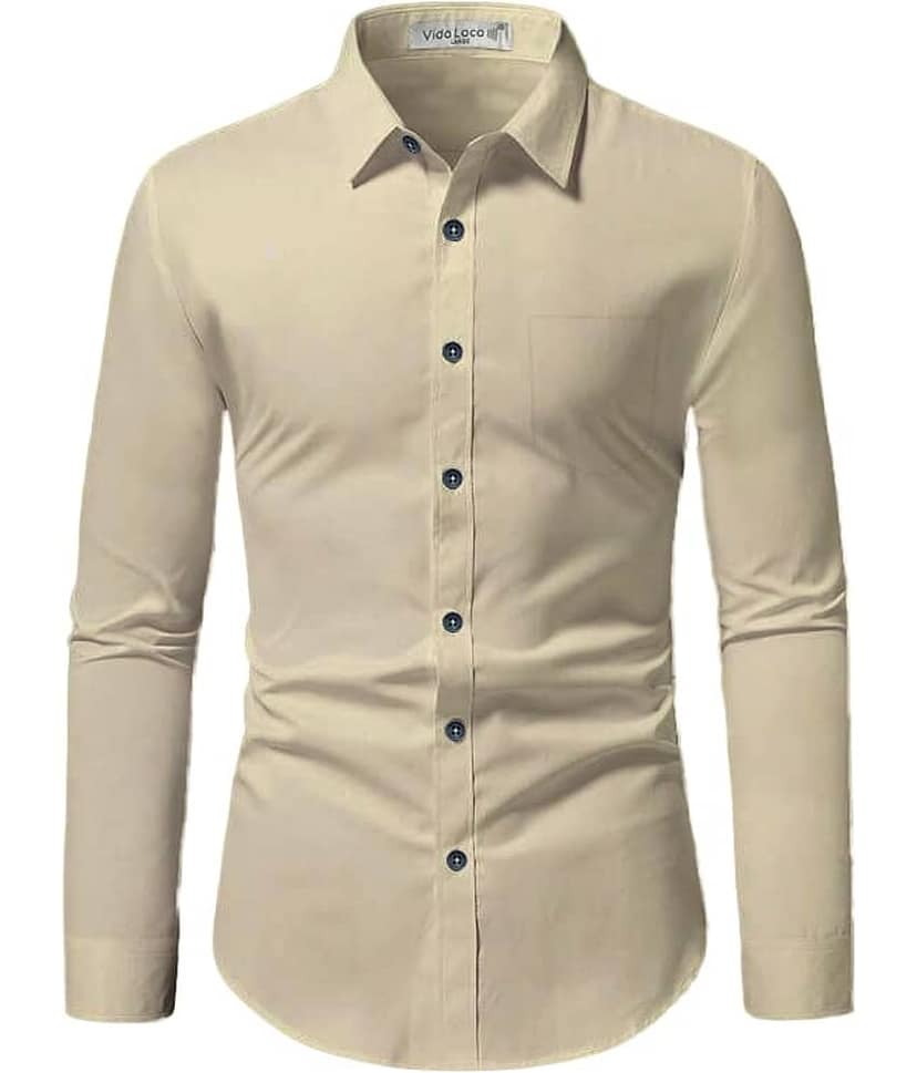 UNI VIBE Cotton Blend Slim Fit Solids Full Sleeves Men's Casual Shirt - Red ( Pack of 1 )