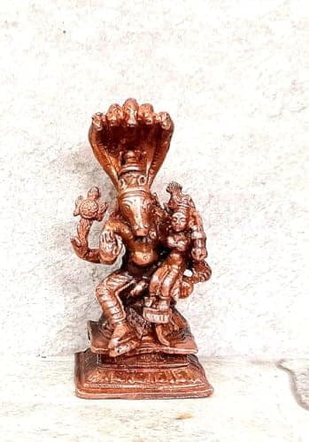 Searchers Paradise - Copper Idols, inches of Lakshmi Varahar, 2.5 Copper Handmade 86 Grams, Patina Antique Finish, Pack of 1 Piece