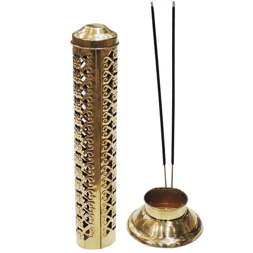 Brass Agarbatti Stand, Height : 10.6 Inch (ZMAS161 A) view 2