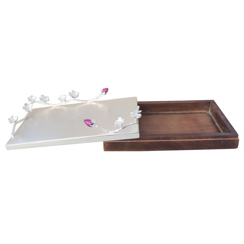 Aluminium Decorative Flower Candy Box, Diwali Gifting Item (ATMAS051 C) view 3