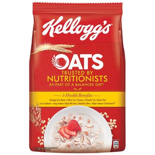 Kellogg's Oats Trusted by Nutritionists, 900 gm - Kellogg's Oats Trusted by Nutritionists, 900 gm