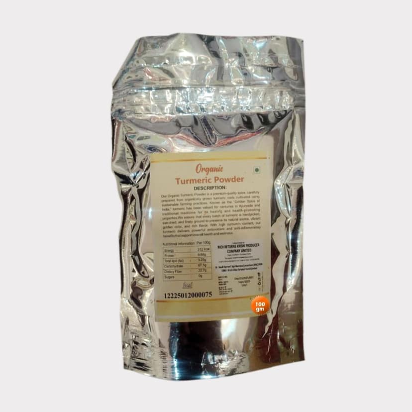 Organic Turmeric Powder (100 gm) view 2