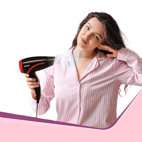 Hair Dryer with 1000 Watts Copper Motor, 2 Speed & Temperature view 3