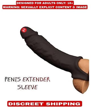 JUMBO PENIS EXTENSION EXTENDER COCK SLEEVE GIRTH ENHANCER FOR MEN - CRAZYNYT
