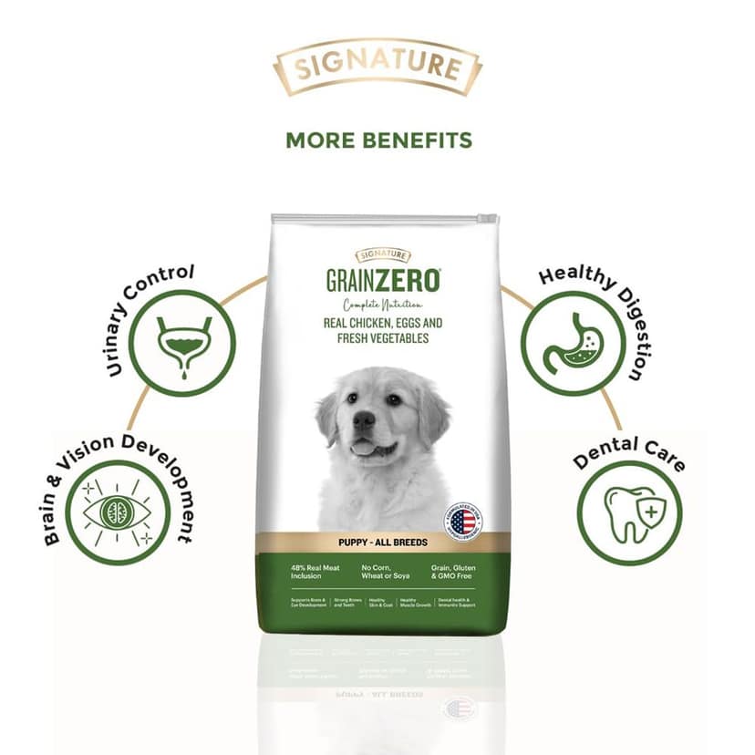 Grain Zero Real Chicken, Egg and Vegetables Starter Dry Dog Food view 3