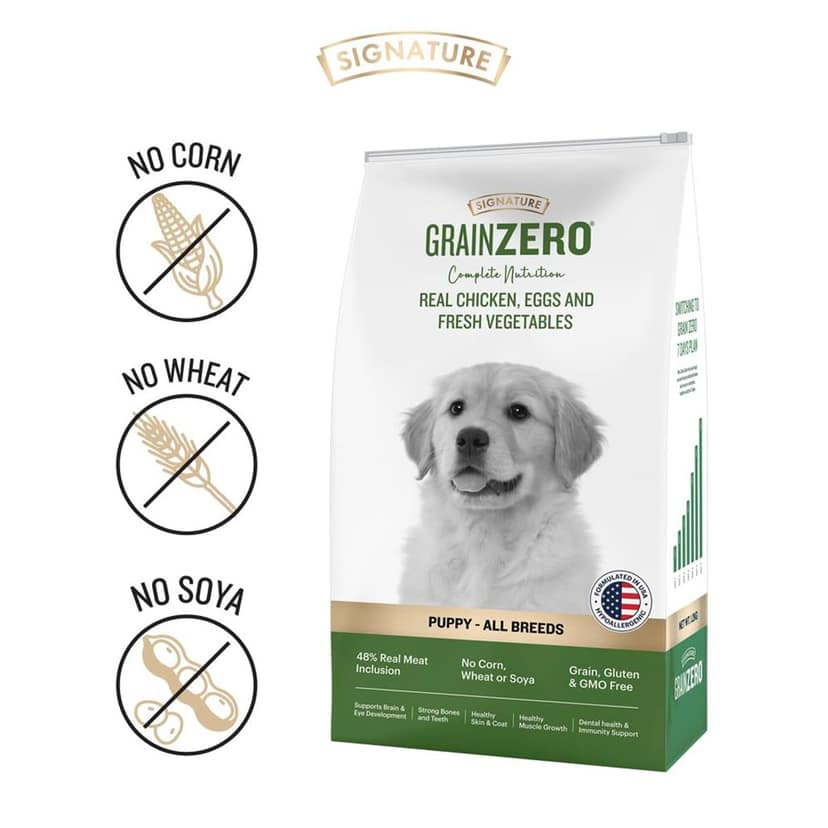 Grain Zero Real Chicken, Egg and Vegetables Starter Dry Dog Food view 5