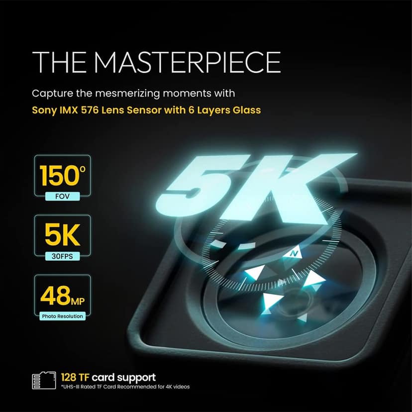 Digitek GoCAM DAC 101 5K Ultra HD Action Camera view 2