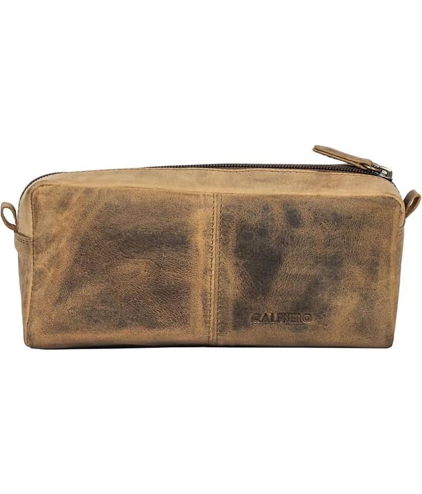 Calfnero Brown Toiletry Bag