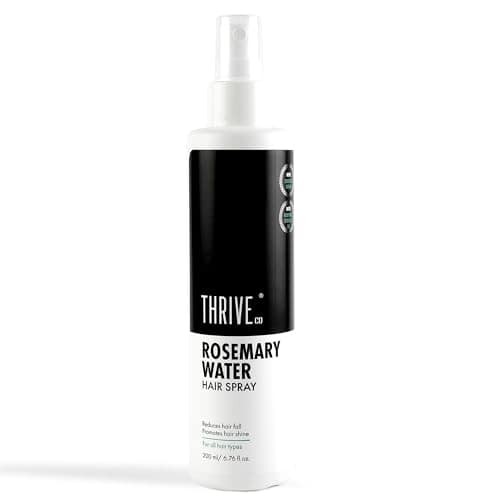 ThriveCo Rosemary Water Hair Spray | With 100% Natural Rosemary Extract, Rice Water & Hyaluronic Acid | For Hair Growth & Hair Fall Control | Adds Shine & Conditions | Lightweight | For Men & Women, 200ml ThriveCo Rosemary Water Hair Spray | With 100% Na view 2
