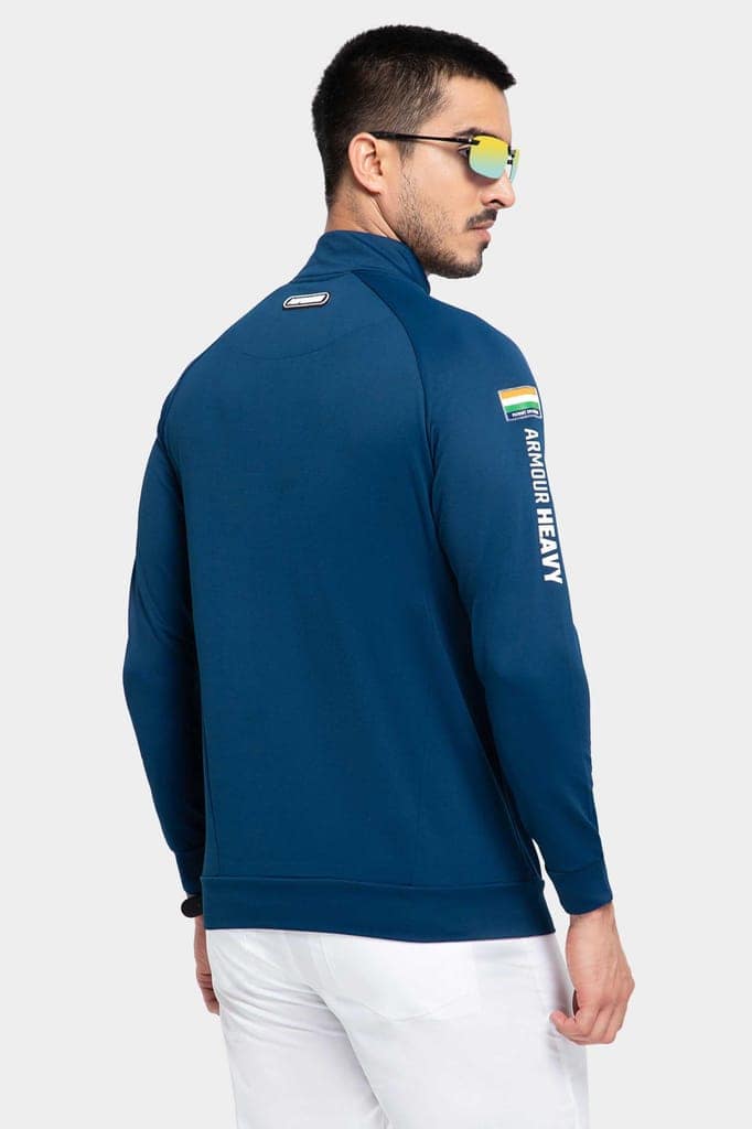 High Neck Blue Polo Jacket Patriot Collection (All Weather) view 3