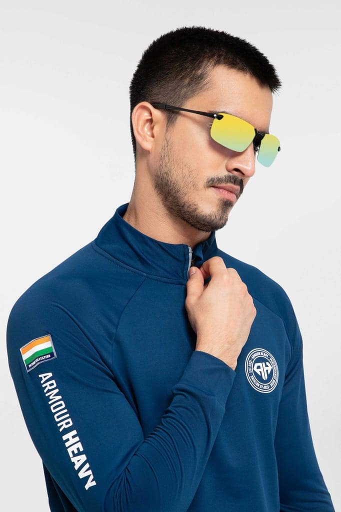 High Neck Blue Polo Jacket Patriot Collection (All Weather) view 4