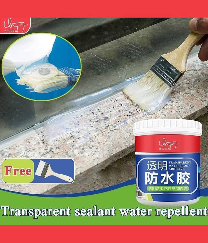 Waterproof Crack Seal Glue 300g Leaking Sealant Window Crack Transparent Crack Sealant Roof Sealant Waterproof Gel Adhesive seal cracks agent , Marble, Wood, Wall view 2