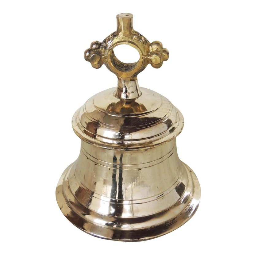 Brass Temple Hanging Ghanta, Hanging Bell, Ghanta 11.86 KG - Handcrafted Brass Ghanta for Big Temple (ZMAS493 O) view 2