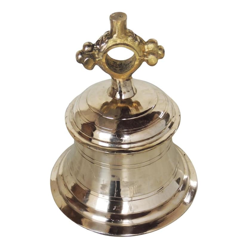Brass Temple Hanging Ghanta, Hanging Bell, Ghanta 11.86 KG - Handcrafted Brass Ghanta for Big Temple (ZMAS493 O) view 3