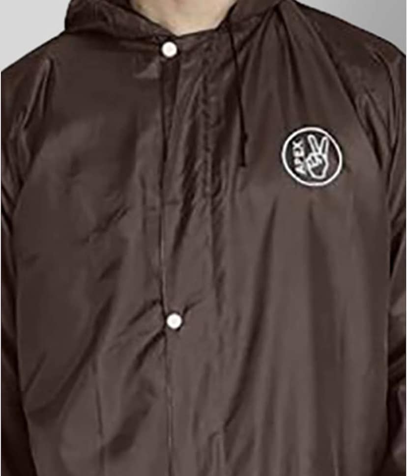 Goodluck Brown Rain Coat view 2