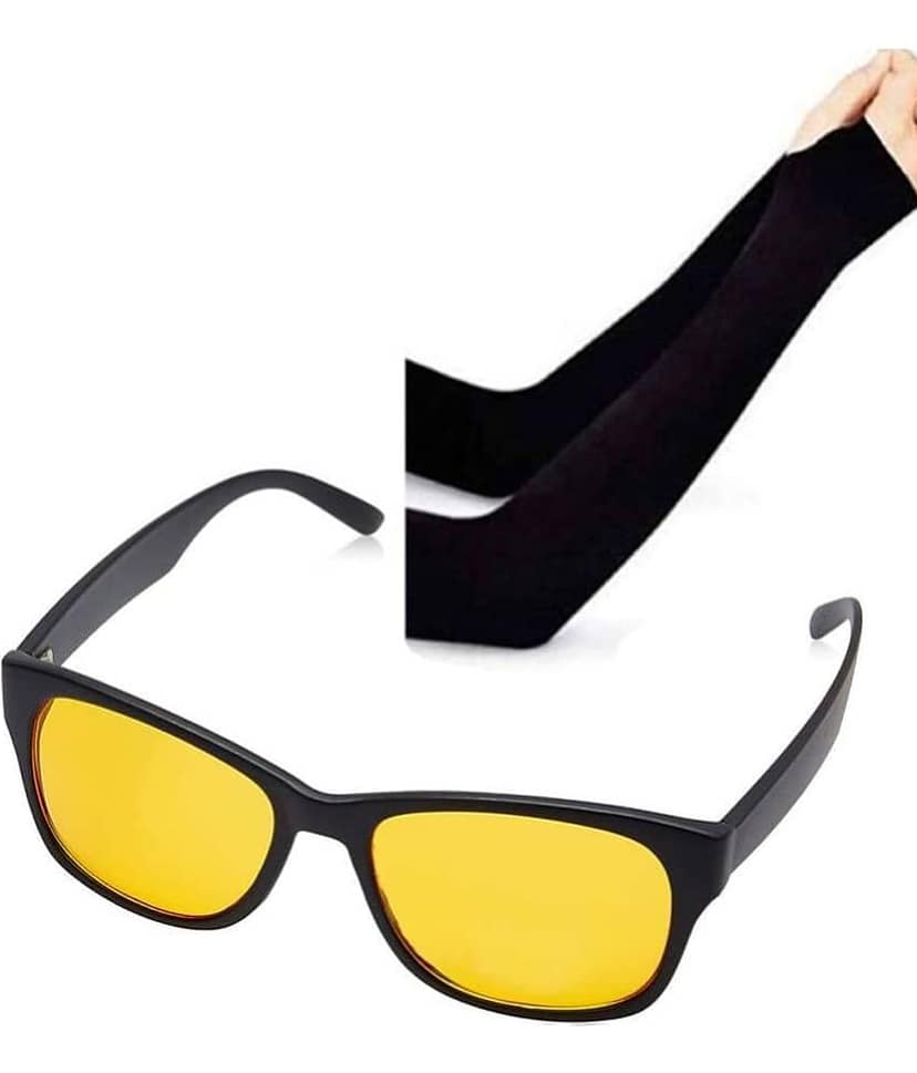 Bentag - Black Solid Riding Sleeves ( Single Set )