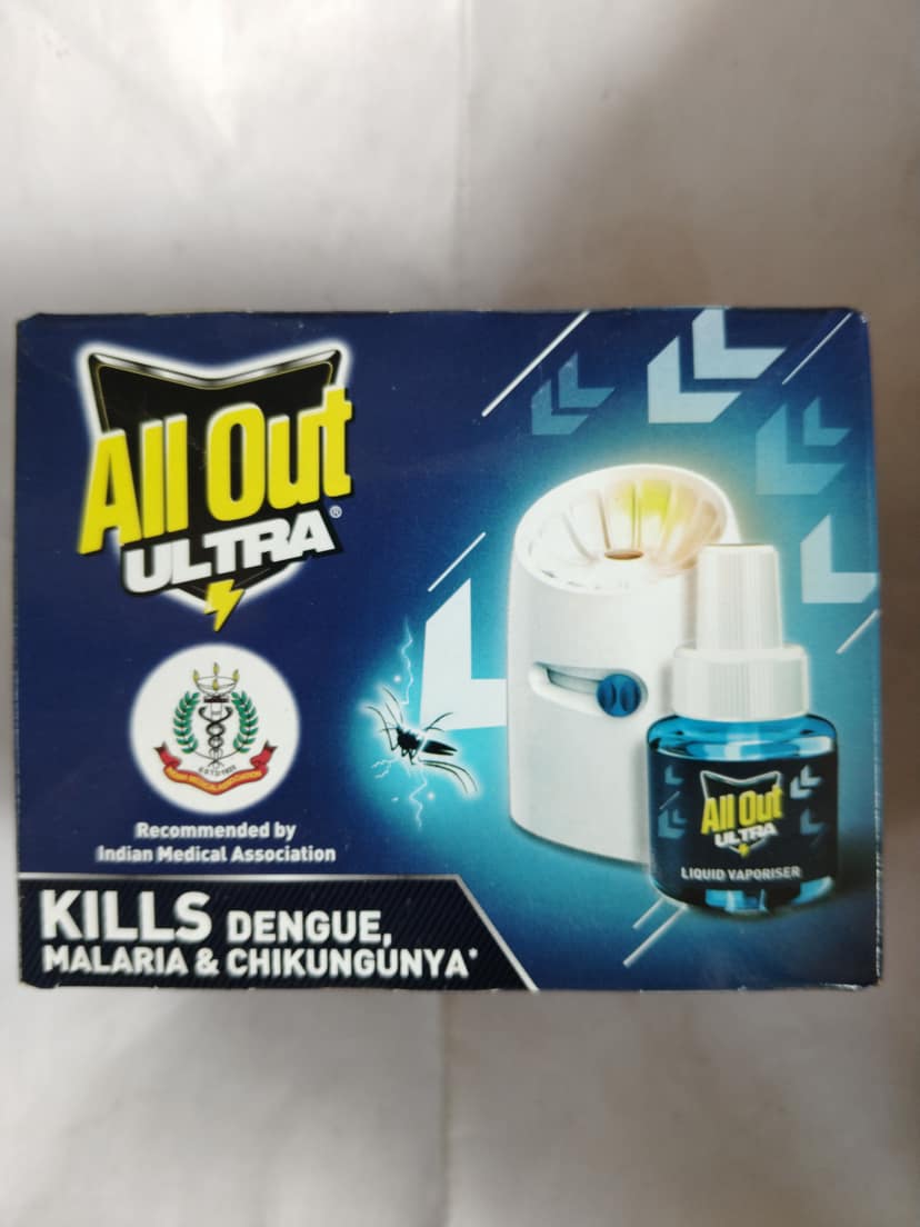 All out Ultra Kills dengue, Malaria & chikungunya refil+machine