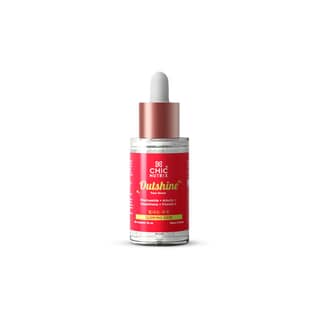 Chicnutrix Outshine Korean Brightening Face Serum | Made in Korea | 5 Powerful Actives - Niacinamide, Glutathione, Vitamin C | For Pigmentation, Dark Spots & Acne Marks | For All Skin Types Chicnutrix Outshine Korean Brightening Face Serum | Made in Kore