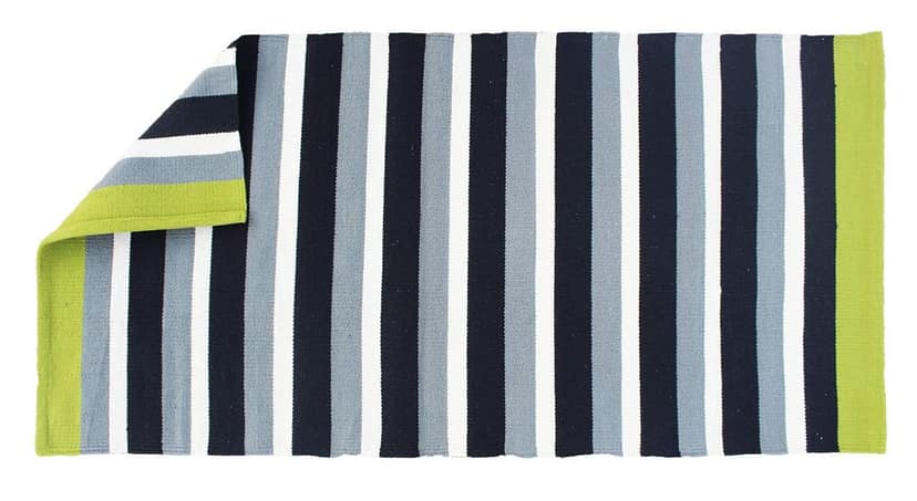 AIRWILL Designer Striped Rug 28x57 Inches (Multicolor, Pack of 1pc)