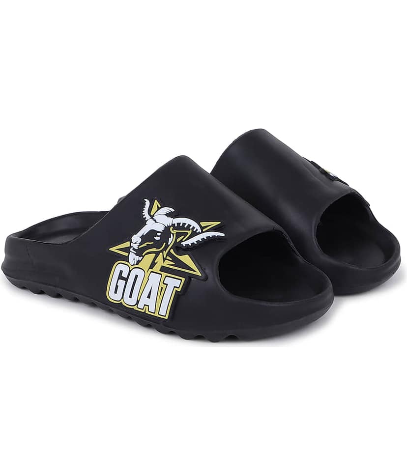 KAPANI Black Men's Slide Flip flop view 2