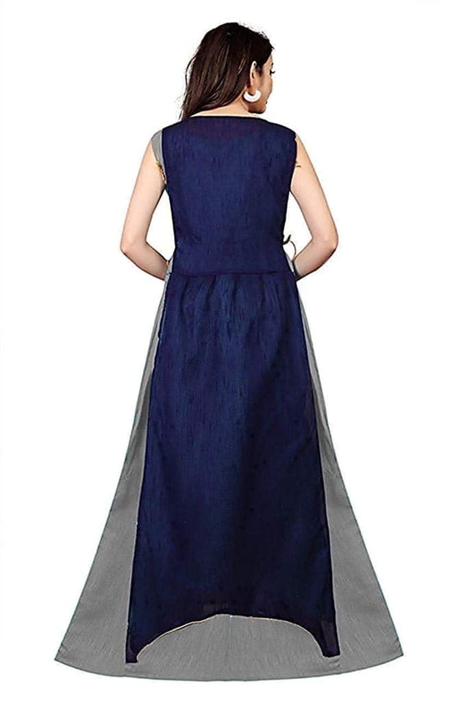 Florence Women's Silk Anarkali Dress Material view 2