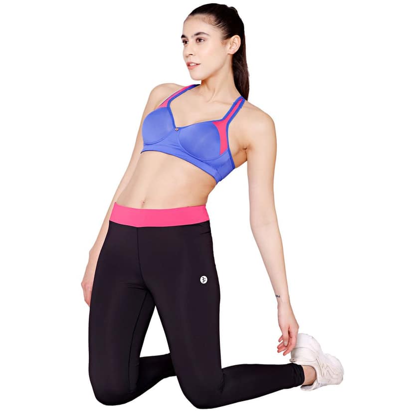 Bodycare Polyamide spandex wirefree broad straps seamless padded sports bra-1624B view 5