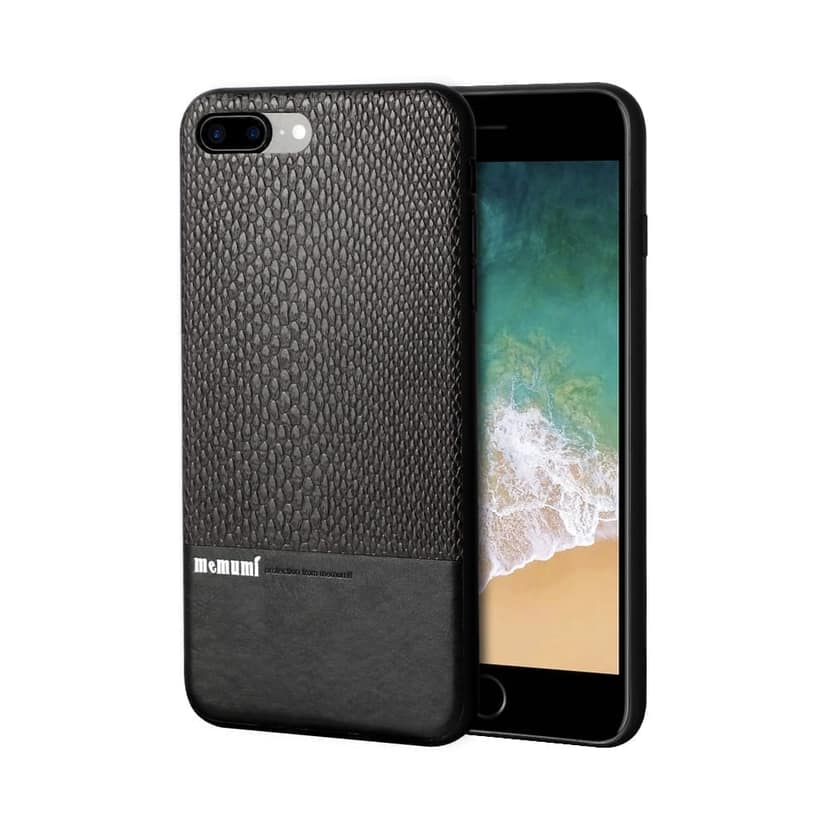Memumi Heroic Series Back Cover for Apple 7 Plus/8 Plus, Shockproof - Black (5.5")