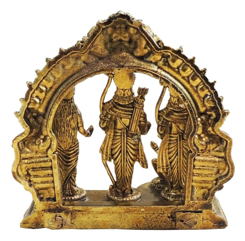 Brass Ram Darbar Idol Statue, Height : 2.7 Inch (BSMAS1728 C) view 3
