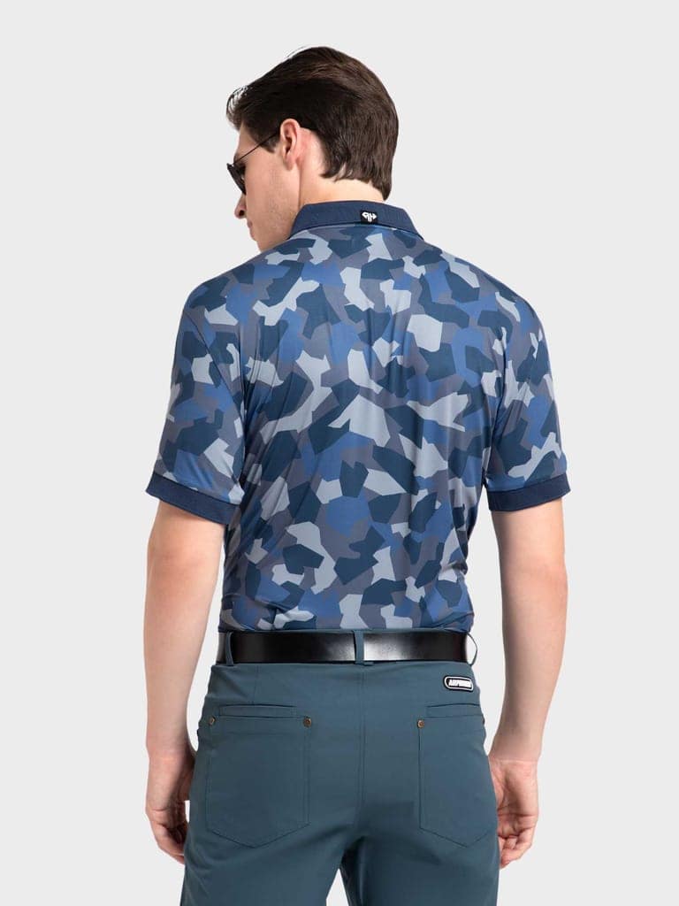 Disruptive Camo Dark Blue AH Polo view 5