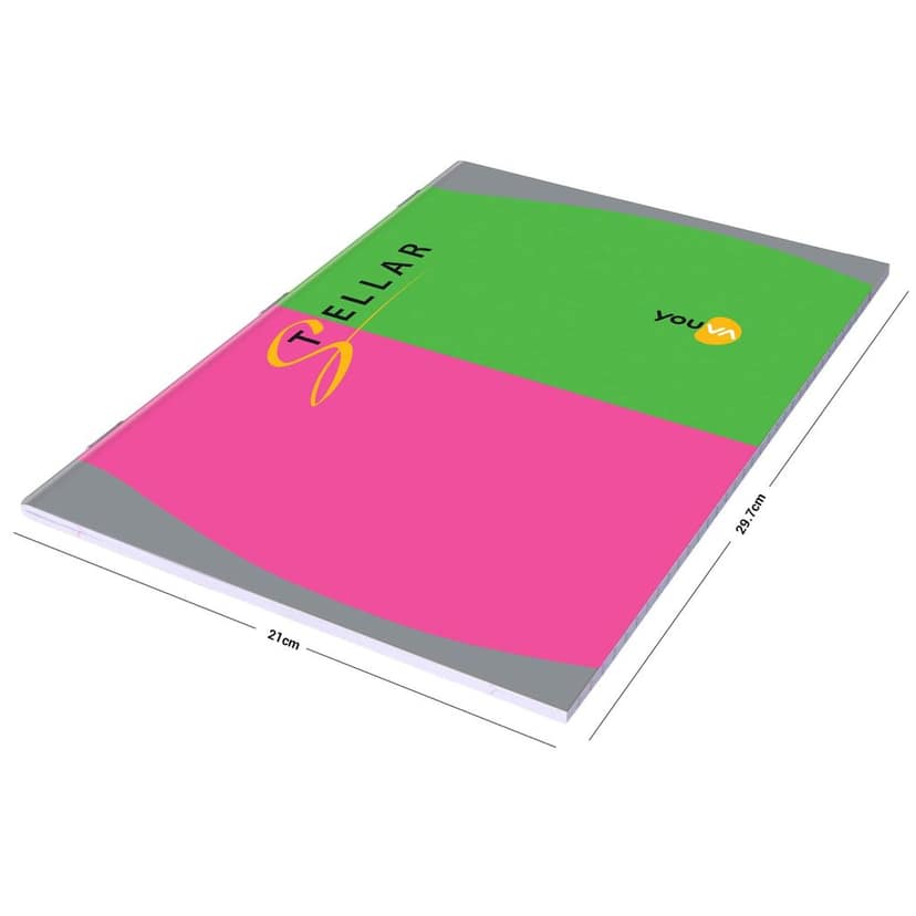 Navneet Youva Stellar | Soft Bound Long Book | A4 Size 21 cm x 29.7 cm | Single Line | 228 Pages | Pack of 3, Multicolor, (23962) view 5
