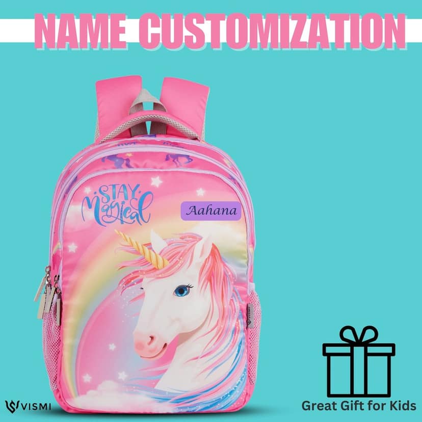 VISMIINTREND School Backpack Bags for Kids | School Bags | Water Resistant | Casual | Picnic | Travel | 5 to 10 Years School Backpack | Bag for Boys | Girls view 4