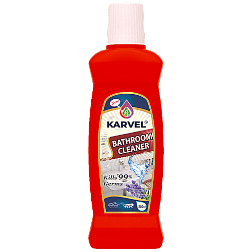 Karvel Bathroom Cleaner - Lavender, Kills 99% Germs, Removes Tough Stains, 250 ml
