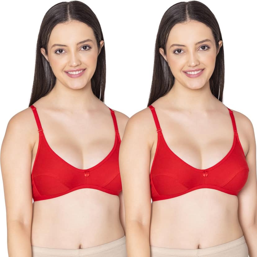 Bodycare polycotton wirefree convertible straps comfortable non padded bra-1531BB