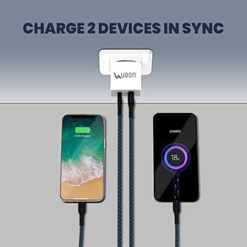 UBON Fast Charger 25W CH43 Dual Port (USB & Type C) Wall Charger, view 5