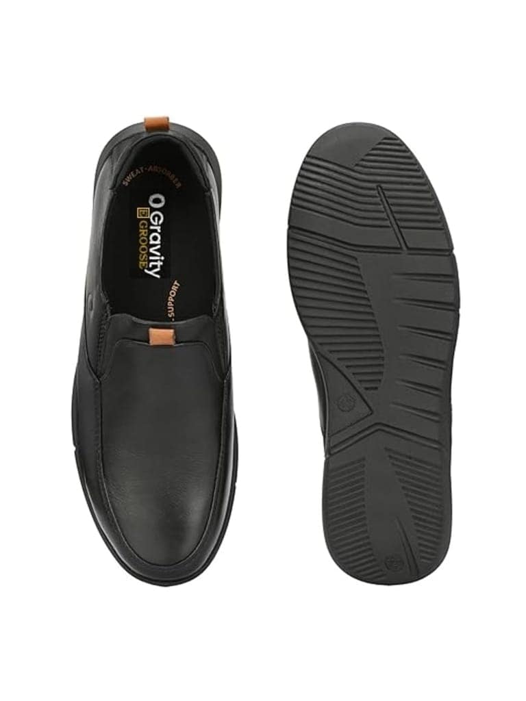 Egroose Zero Gravity Men's Sneakers | Genuine Leather Casual Shoes | Trendy | Lightweight | Comfortable Fit view 5