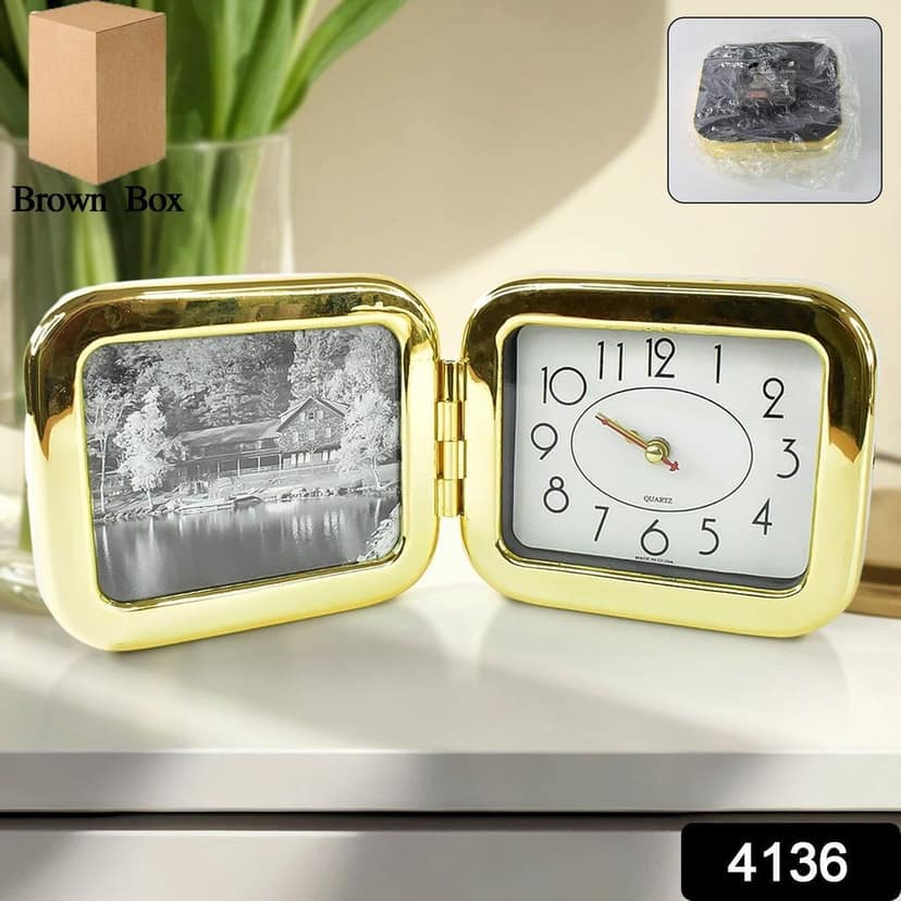Portable Foldable Desk Clock – Space-Saving and Stylish (1 Pc) view 2