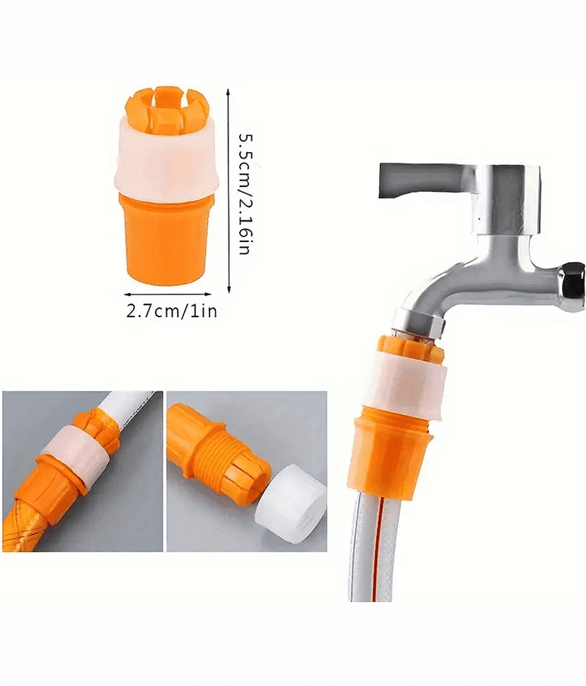 Multifunction Faucet Pipe Connector Water Hose Pipe connector Leak-Free Connection Universal Fit for Kitchen, Garden, and Outdoor Use (Pack Of 2) view 2