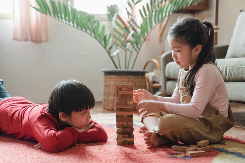 Wooden Jenga Blocks view 2
