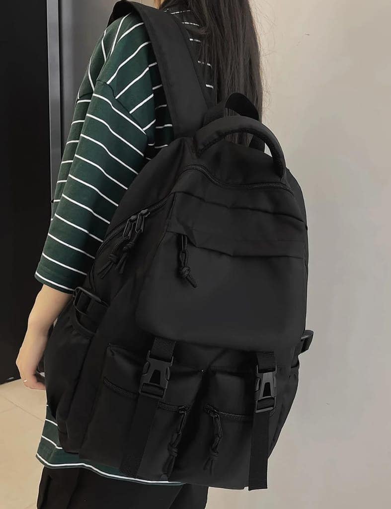 Glowic Spacious Backpack with Compartments for 15-Inch Laptop, Books, Headphones, Phone, Wallet, and Water Bottle – Ideal for Daily Use view 2