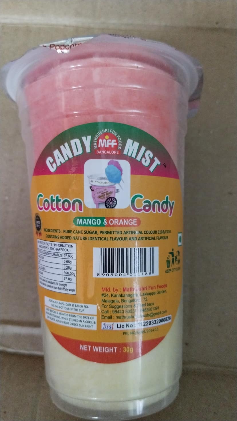 Candy mist cotton candy mango orange