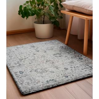Neu Looms Handmade Viscose Wool Anti-Skid Rug for Bedroom, Living Room, Nursery, Playroom & Dorm - Soft & Durable, 2x3 Feet, Beige/Brown
