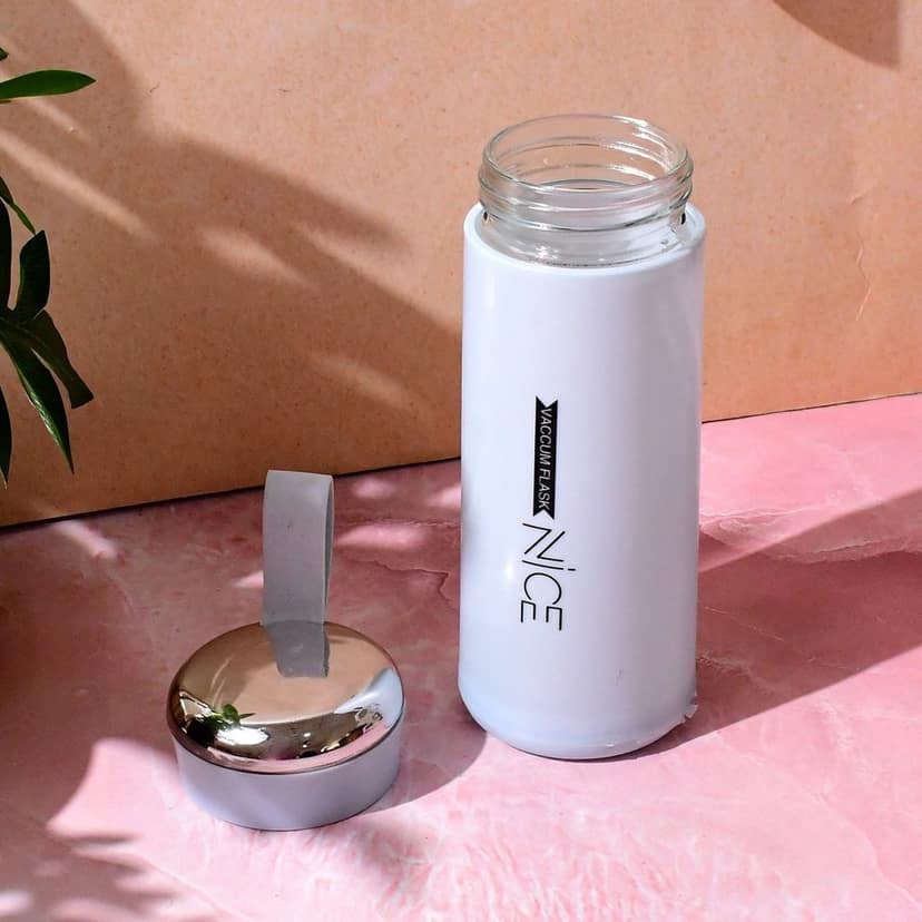 Glass Water Bottle 400ml – Leak Proof & Eco-Friendly Hydration view 2