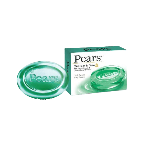 Pears Bathing Soap Oil Clear & Glow 75g