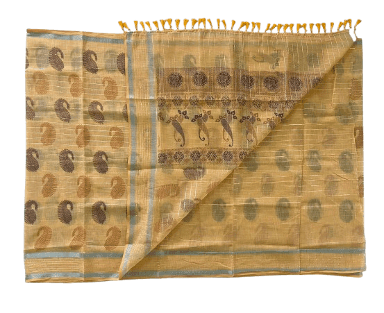 Linen Cotton Saree view 3