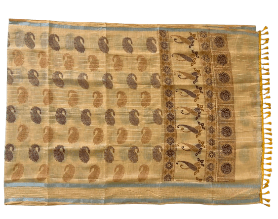Linen Cotton Saree view 5