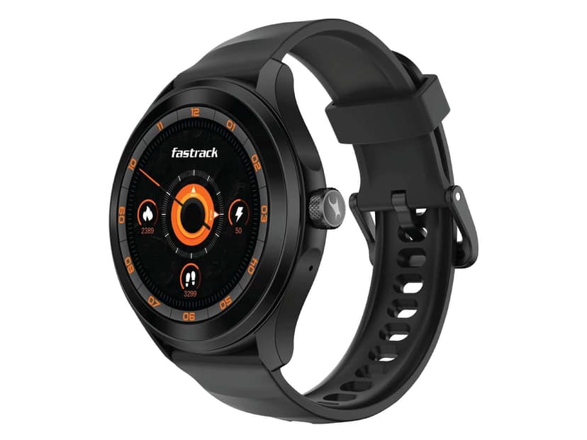 Fastrack VOX Pro Smart Watch with Offline Voice Commands,to-Do List, Rotary Crown, 1.38 TFT Display, BT Calling, 24/7 Health Suite - Black