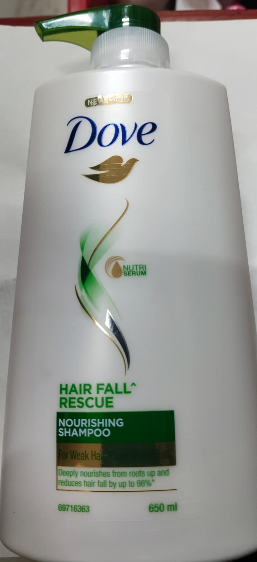 Dove hair fall rescue nourishing shampoo 650 ml