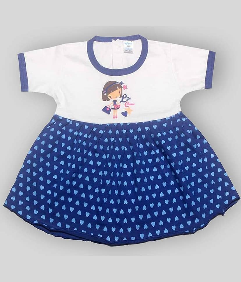 INFANT Baby Girls 100% Cotton Frocks ( Multi )