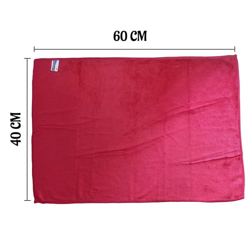 Microfiber Cloth for Car and Bike Cleaning and Detailing Extra Soft and Lint Free Cloth 400 GSM 40 x 60cm, Pink & Grey (Pack of 2) view 2